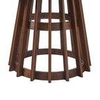 Table de salle à manger ronde en bois à lattes de 48 pouces de Middlebrook Designs