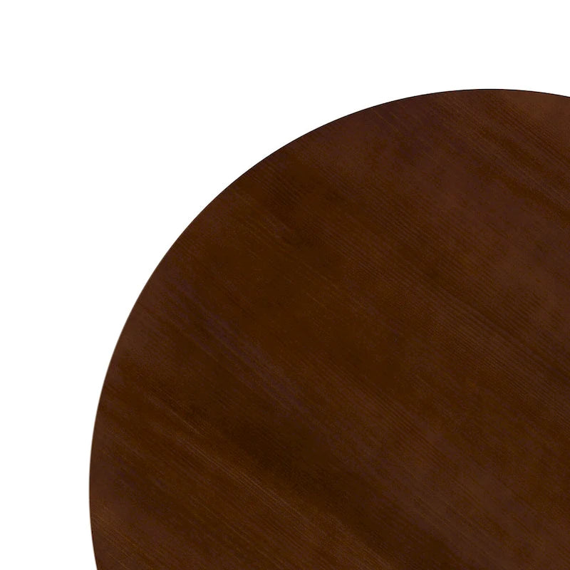 Table de salle à manger ronde en bois à lattes de 48 pouces de Middlebrook Designs