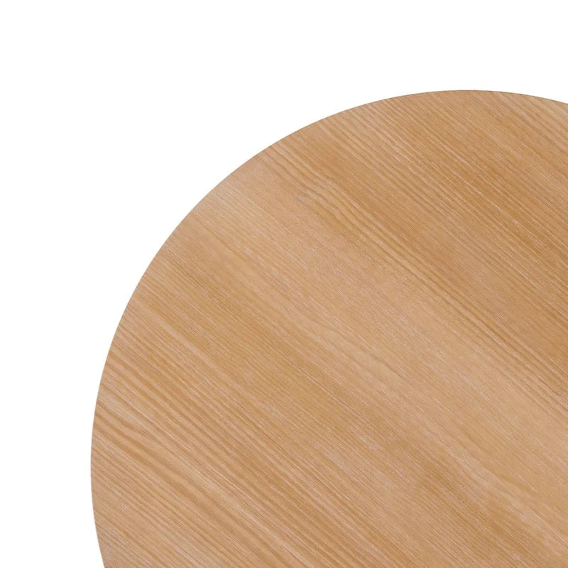 Table de salle à manger ronde en bois à lattes de 48 pouces de Middlebrook Designs