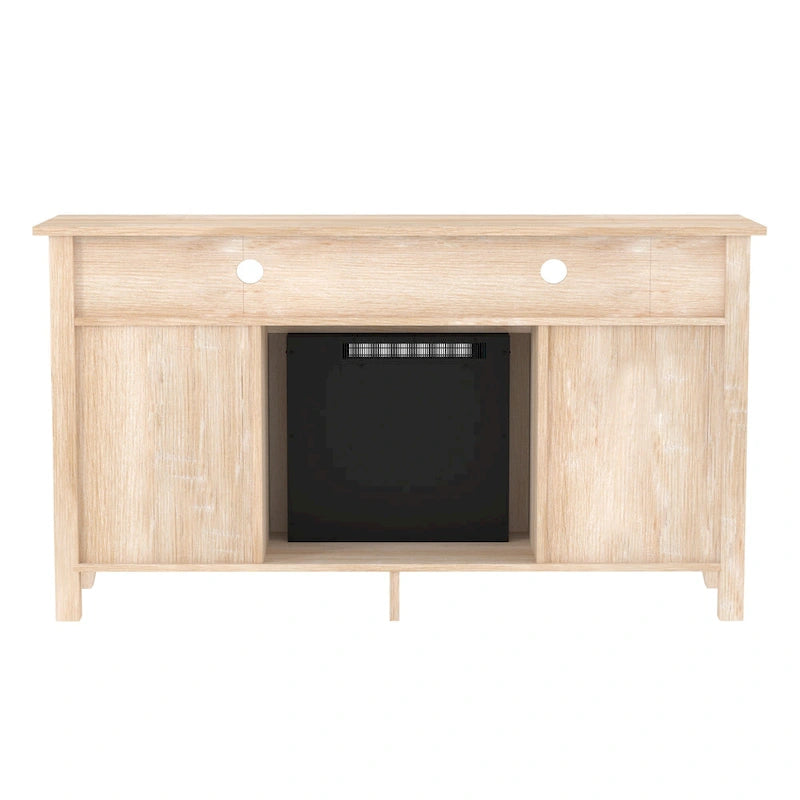 Meuble TV cheminée Middlebrook 58 pouces à 2 portes