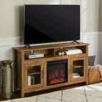 Meuble TV cheminée Middlebrook 58 pouces à 2 portes