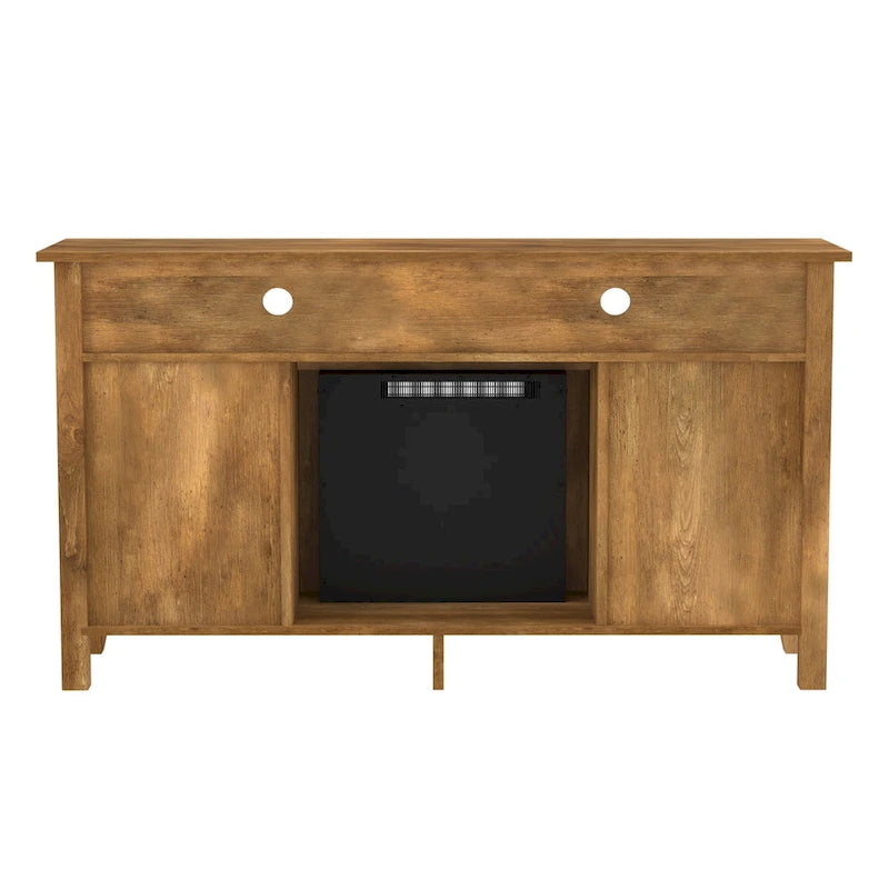 Meuble TV cheminée Middlebrook 58 pouces à 2 portes