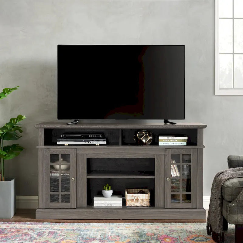 Classic 58.25 TV Stand with Open & Closed Storage for 65 TVs