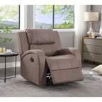 Fauteuil inclinable manuel moderne en cuir souple et similicuir
