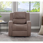 Fauteuil inclinable manuel moderne en cuir souple et similicuir