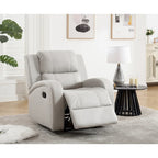 Fauteuil inclinable manuel moderne en cuir souple et similicuir