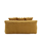 Canapé relax 2 places en chenille avec 5 coussins de dossier