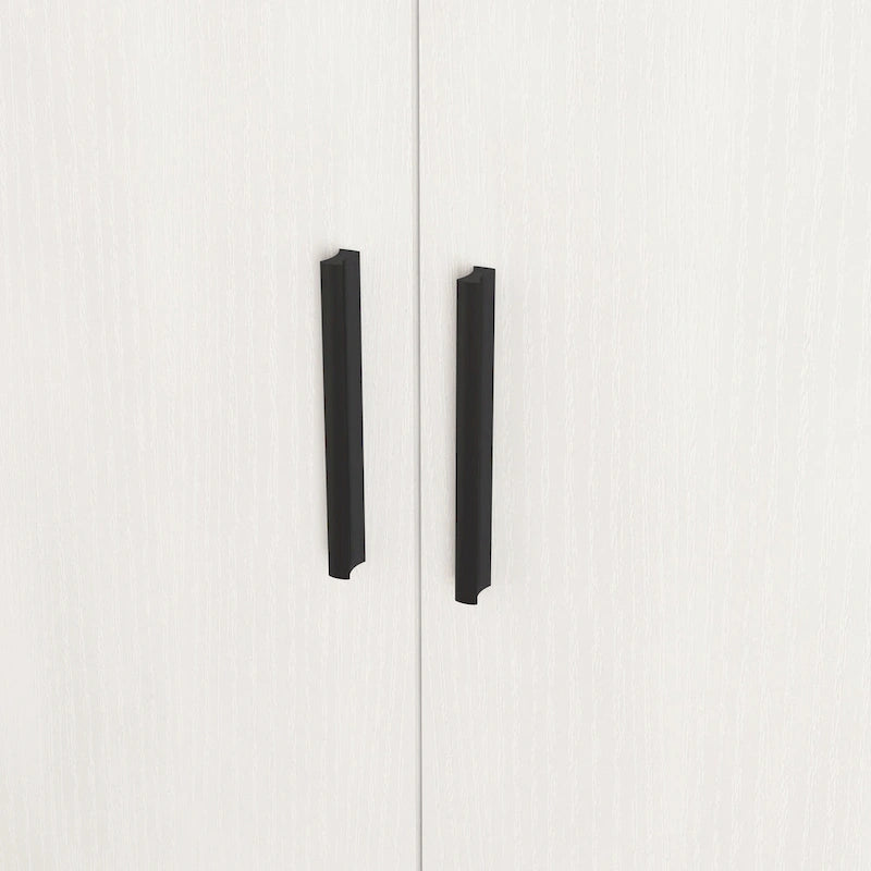 Meuble à chaussures, étagère à chaussures à 4 niveaux avec 1 tiroir, meuble de rangement à chaussures autoportant avec 2 portes et étagères réglables