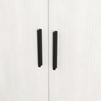 Meuble à chaussures, étagère à chaussures à 4 niveaux avec 1 tiroir, meuble de rangement à chaussures autoportant avec 2 portes et étagères réglables