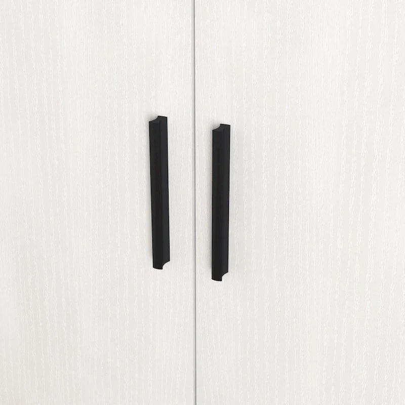 Meuble à chaussures, étagère à chaussures à 4 niveaux avec 1 tiroir, meuble de rangement à chaussures autoportant avec 2 portes et étagères réglables