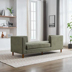 Chaise longue moderne double face rembourrée et large