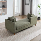 Chaise longue moderne double face rembourrée et large
