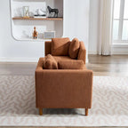 Chaise longue moderne double face rembourrée et large