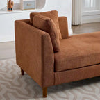 Chaise longue moderne double face rembourrée et large