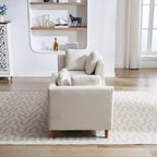 Chaise longue moderne double face rembourrée et large
