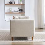 Chaise longue moderne double face rembourrée et large