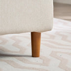 Chaise longue moderne double face rembourrée et large