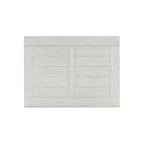 Table basse cocktail Dyne, plateau à lattes, balustres, 137 cm (54 pouces) en bois blanc