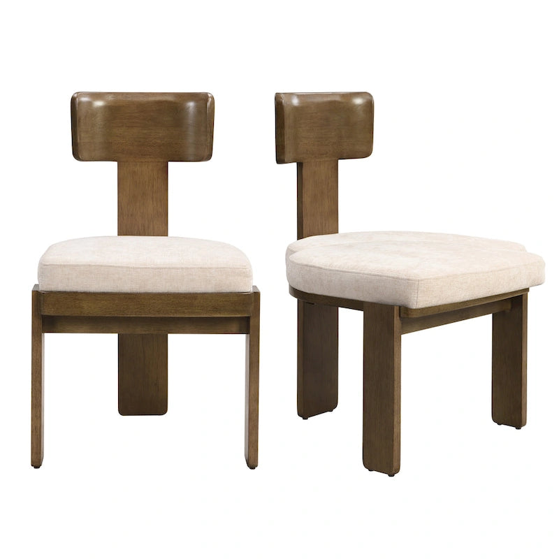 Christopher Knight Home - Chaises de salle à manger rembourrées Oliver, assises élégantes et confortables, lot de 2