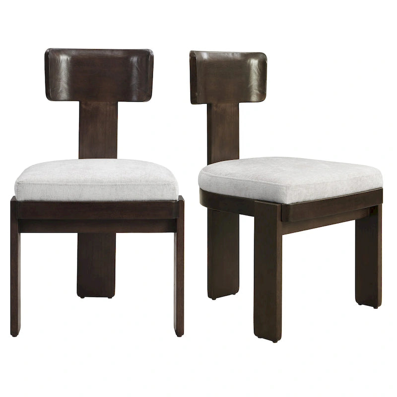 Christopher Knight Home - Chaises de salle à manger rembourrées Oliver, assises élégantes et confortables, lot de 2