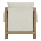 Fauteuil d'appoint rembourré Carol, style moderne du milieu du siècle, avec pieds en bois