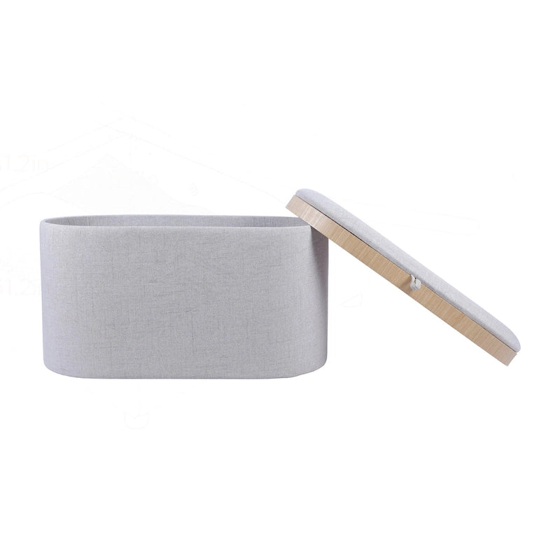 Pouf réversible et polyvalent avec un grand espace de rangement pour un style de vie élégant