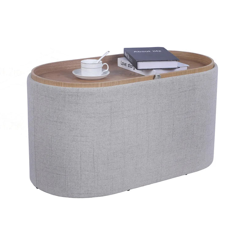 Pouf réversible et polyvalent avec un grand espace de rangement pour un style de vie élégant