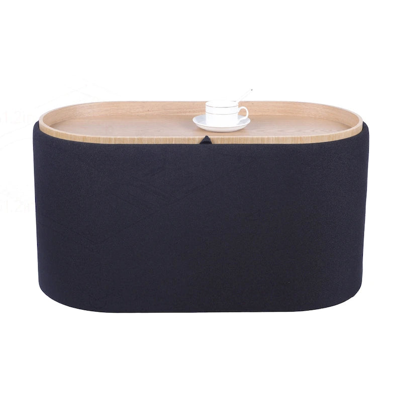 Pouf réversible et polyvalent avec un grand espace de rangement pour un style de vie élégant
