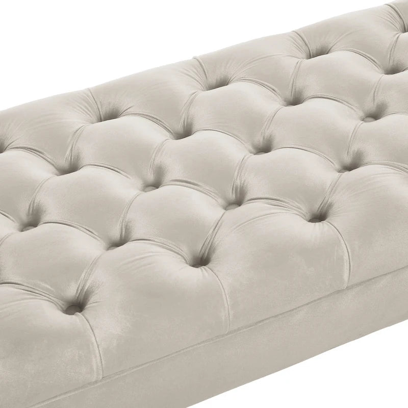 Banc long en velours pour chambre à coucher, banc de fenêtre capitonné, banc d'entrée, banc traversin pour salon