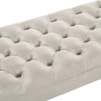 Banc long en velours pour chambre à coucher, banc de fenêtre capitonné, banc d'entrée, banc traversin pour salon