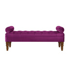 Banc long en velours pour chambre à coucher, banc de fenêtre capitonné, banc d'entrée, banc traversin pour salon