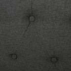 Cadre de lit plateforme capitonné à boutons, lit rembourré de taille king