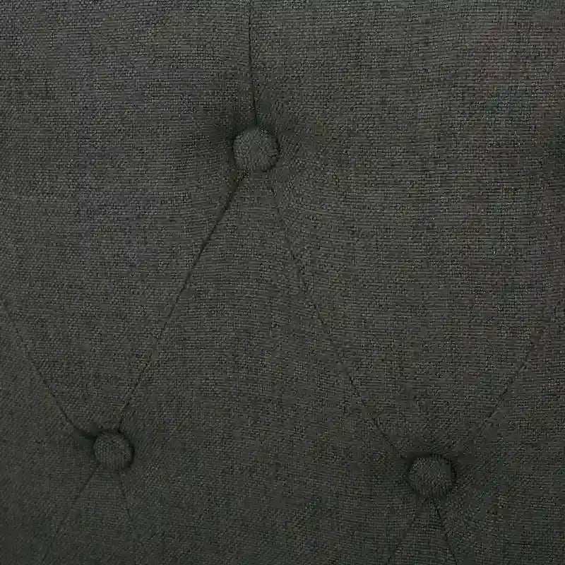 Cadre de lit plateforme capitonné à boutons, lit rembourré de taille king