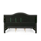 Cadre de lit plateforme capitonné à boutons, lit rembourré de taille king