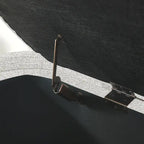 Banc de rangement ovale rembourré avec grand espace de rangement, repose-pieds en lin pour chambre ou salon