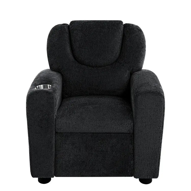 Fauteuil inclinable pour enfants avec repose-pieds et porte-gobelets