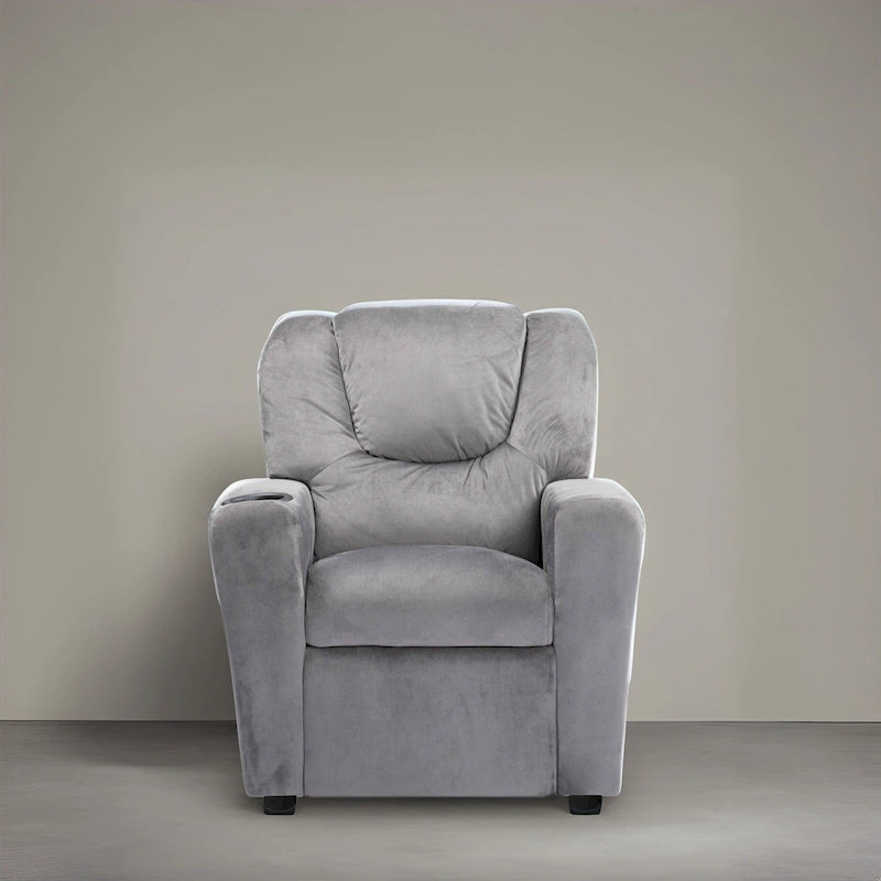 Fauteuil inclinable pour enfants avec repose-pieds et porte-gobelets
