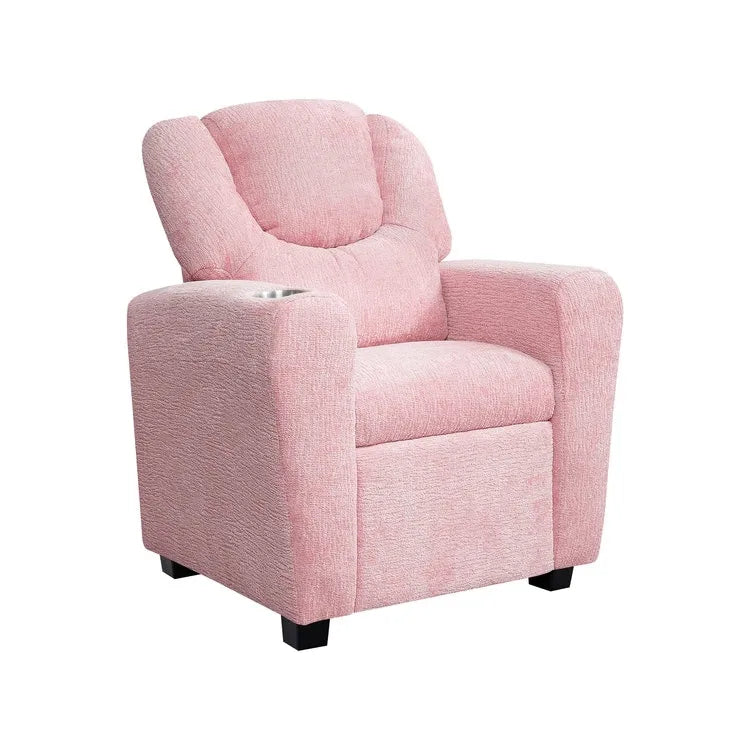 Fauteuil inclinable pour enfants avec repose-pieds et porte-gobelets