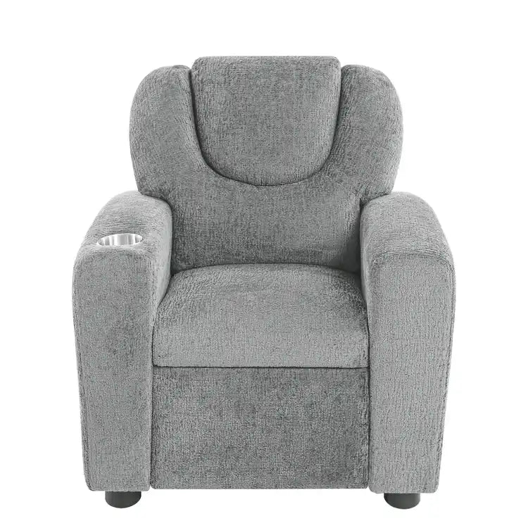 Fauteuil inclinable pour enfants avec repose-pieds et porte-gobelets