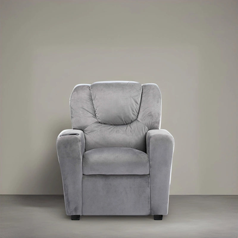 Fauteuil inclinable pour enfants avec repose-pieds et porte-gobelets
