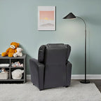 Fauteuil inclinable pour enfants avec repose-pieds et porte-gobelets