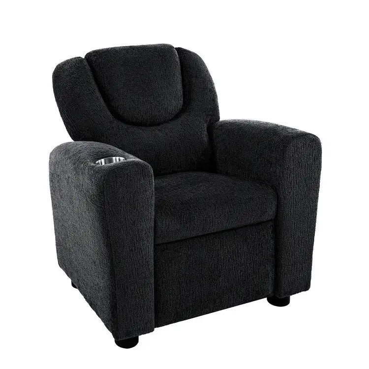 Fauteuil inclinable pour enfants avec repose-pieds et porte-gobelets
