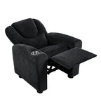 Fauteuil inclinable pour enfants avec repose-pieds et porte-gobelets