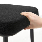 Ensemble de 2 chaises de salle à manger rembourrées en rotin - 33,86 cm (H) x 18,9 cm (L) x 22,83 cm (P)