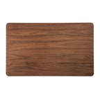 Ensemble de salle à manger Skie 5 pièces, table et 4 chaises, rectangulaire, bois massif marron, gris