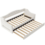 Lit de jour rembourré pour lit simple XL avec ceinture LED et lit gigogne, 213 cm (L) x 105 cm (l) x 69 cm (H)