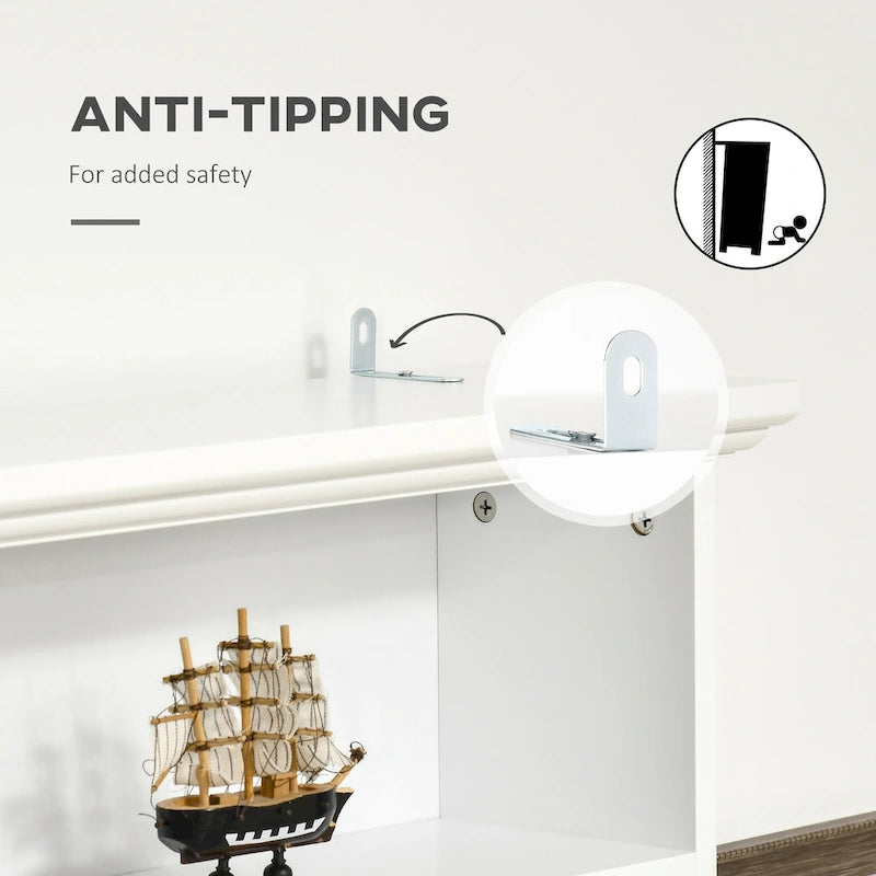 Porte-manteau moderne avec rangement, portant à vêtements autoportant avec banc de rangement et armoire à tiroirs.