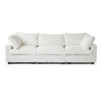 Canapé d'angle modulaire en peluche douce, canapé moderne rembourré pour salon