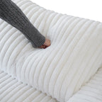 Canapé d'angle modulaire en peluche douce, canapé moderne rembourré pour salon