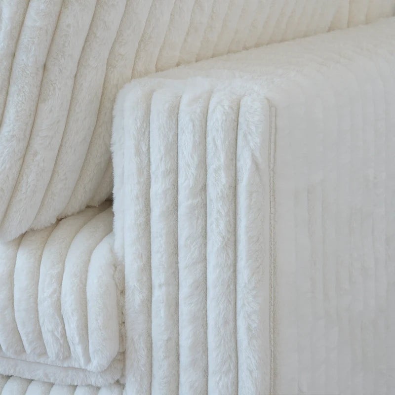 Canapé d'angle modulaire en peluche douce, canapé moderne rembourré pour salon